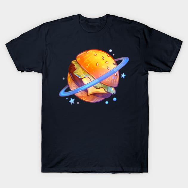 Galaxy Burger T-Shirt by Claire Lin